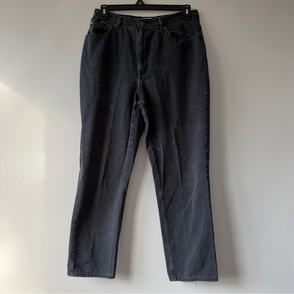 Relaxed Fit Women's Jeans In Faded Black